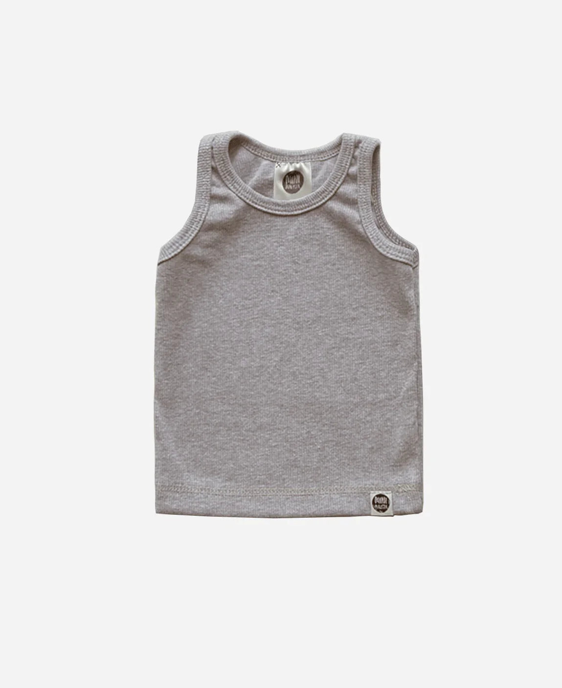 Regata Infantil Unissex Canelada MiniMalista | Liso Mescla Médio - MiniMalista Baby - 0.3, b2b, black-friday, Calor, com-desconto-mm10, Menino, Neutro, SALE-FINAL, tab-tam-regata, Unissex, Verão -bebê-minimalista-estiloso