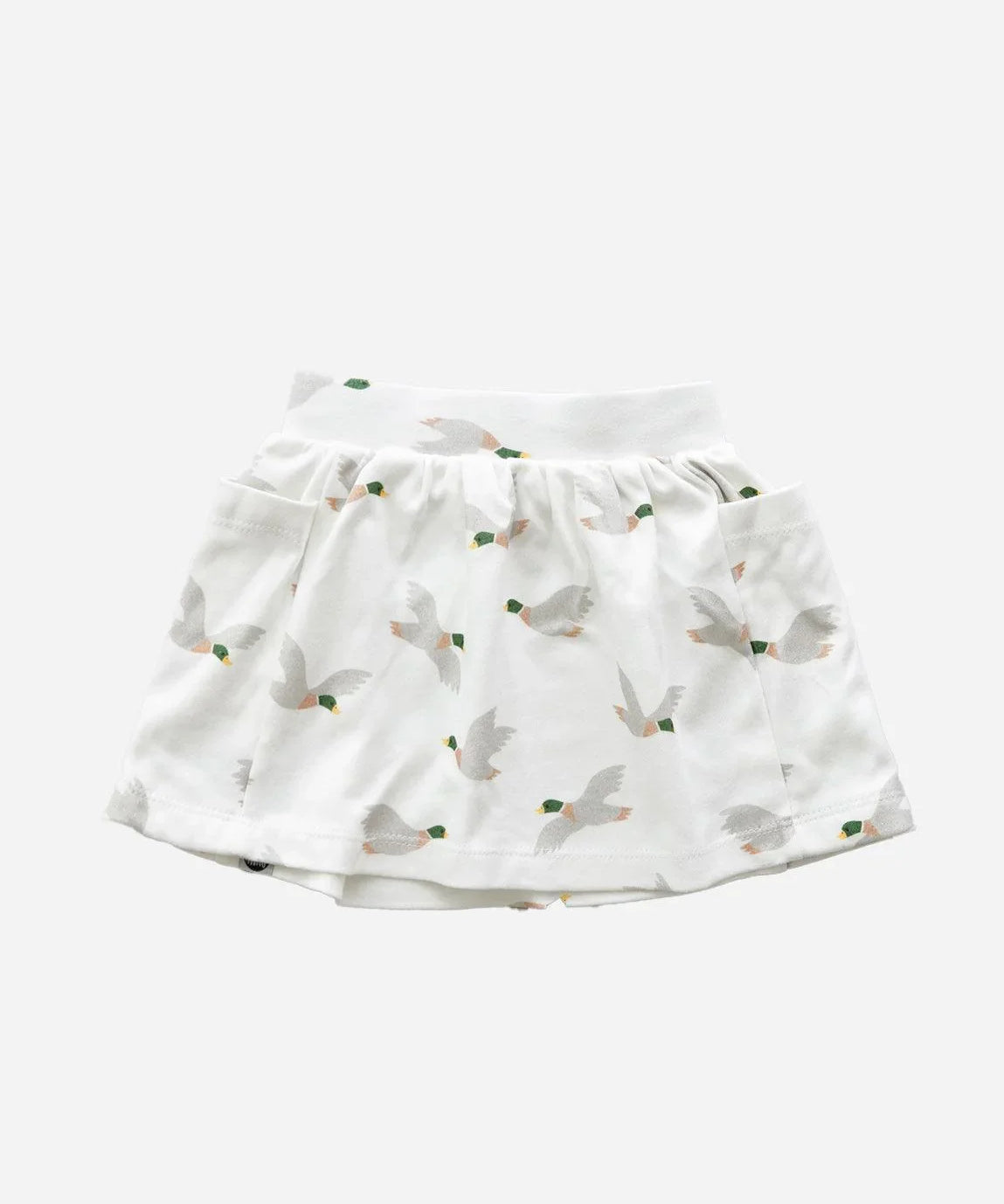 Saia Bolso Infantil | Mallard Duck - MiniMalista Baby - 0.35, b2b, black-friday, Calor, com-desconto-mm10, Kids, Menina, tab-tam-saia-bolso-2, Verão -bebê-minimalista-estiloso