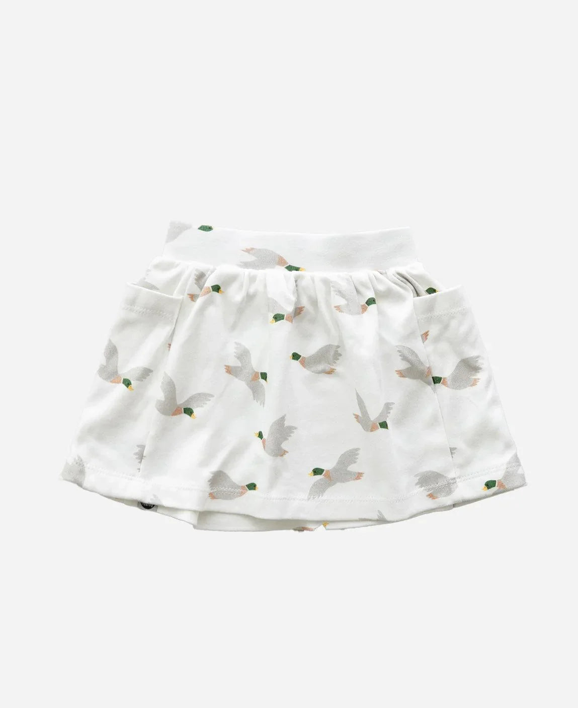 Saia Bolso Infantil | Mallard Duck - MiniMalista Baby - 0.35, b2b, black-friday, Calor, com-desconto-mm10, Kids, Menina, tab-tam-saia-bolso-2, Verão -bebê-minimalista-estiloso