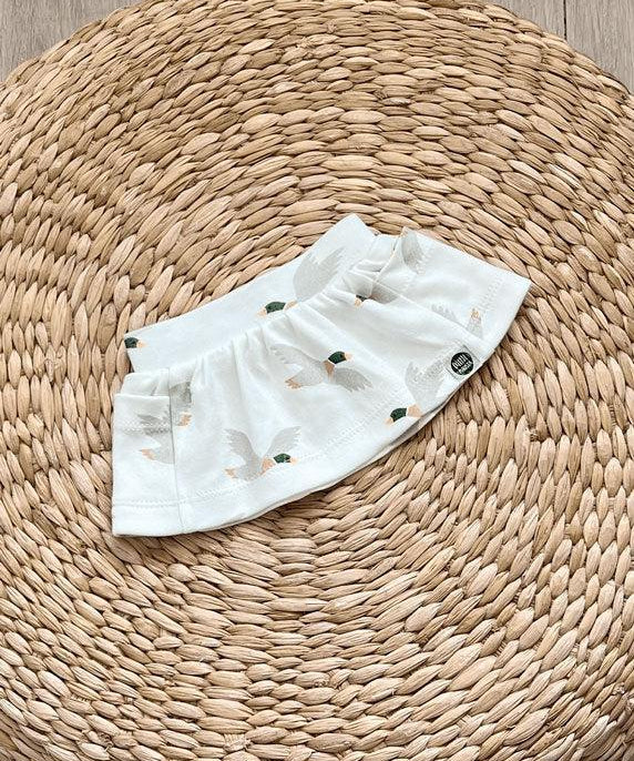 Saia Bolso Infantil | Mallard Duck - MiniMalista Baby - 0.35, b2b, black-friday, Calor, com-desconto-mm10, Kids, Menina, tab-tam-saia-bolso-2, Verão -bebê-minimalista-estiloso