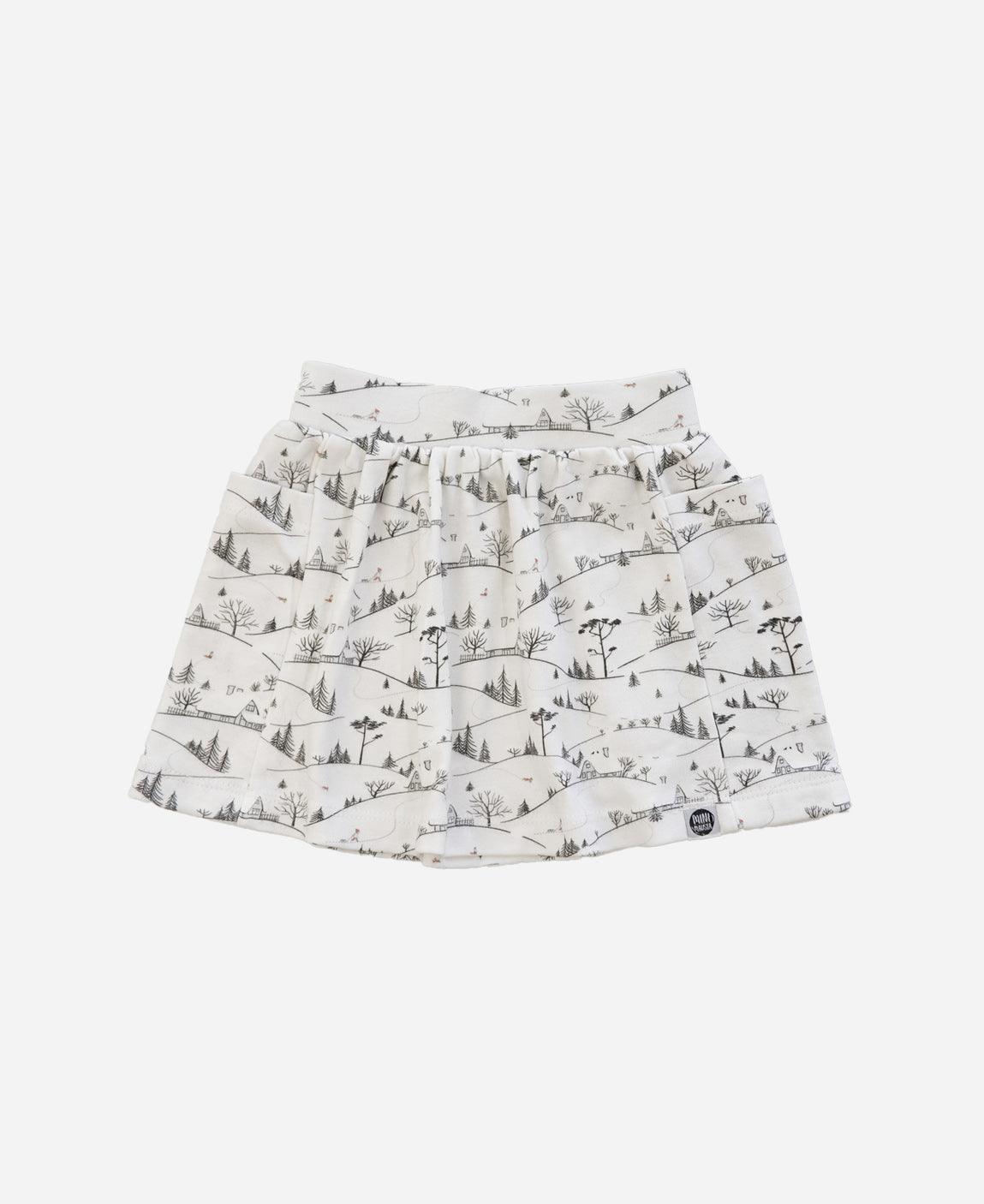 Saia Bolso Infantil | Village - MiniMalista Baby - 0, b2b, Calor, Christmas, com-desconto-mm10, Kids, Menina, Natal, tab-tam-saia-bolso-2, Verão, Xmas -bebê-minimalista-estiloso