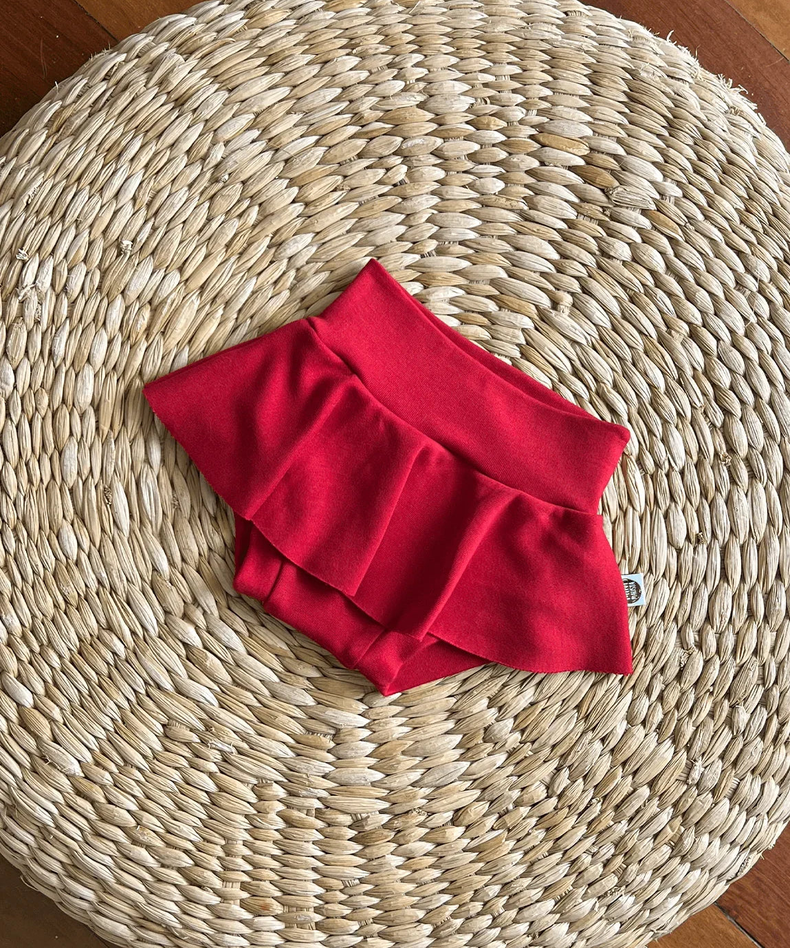 Saia Boomies Infantil Liso Real Red - MiniMalista Baby - 0, 0.3, b2b, black-friday, Calor, Christmas, com-desconto-mm10, Kids, Menina, Natal, tab-medidas-saia-boomies, Verão, Xmas -bebê-minimalista-estiloso