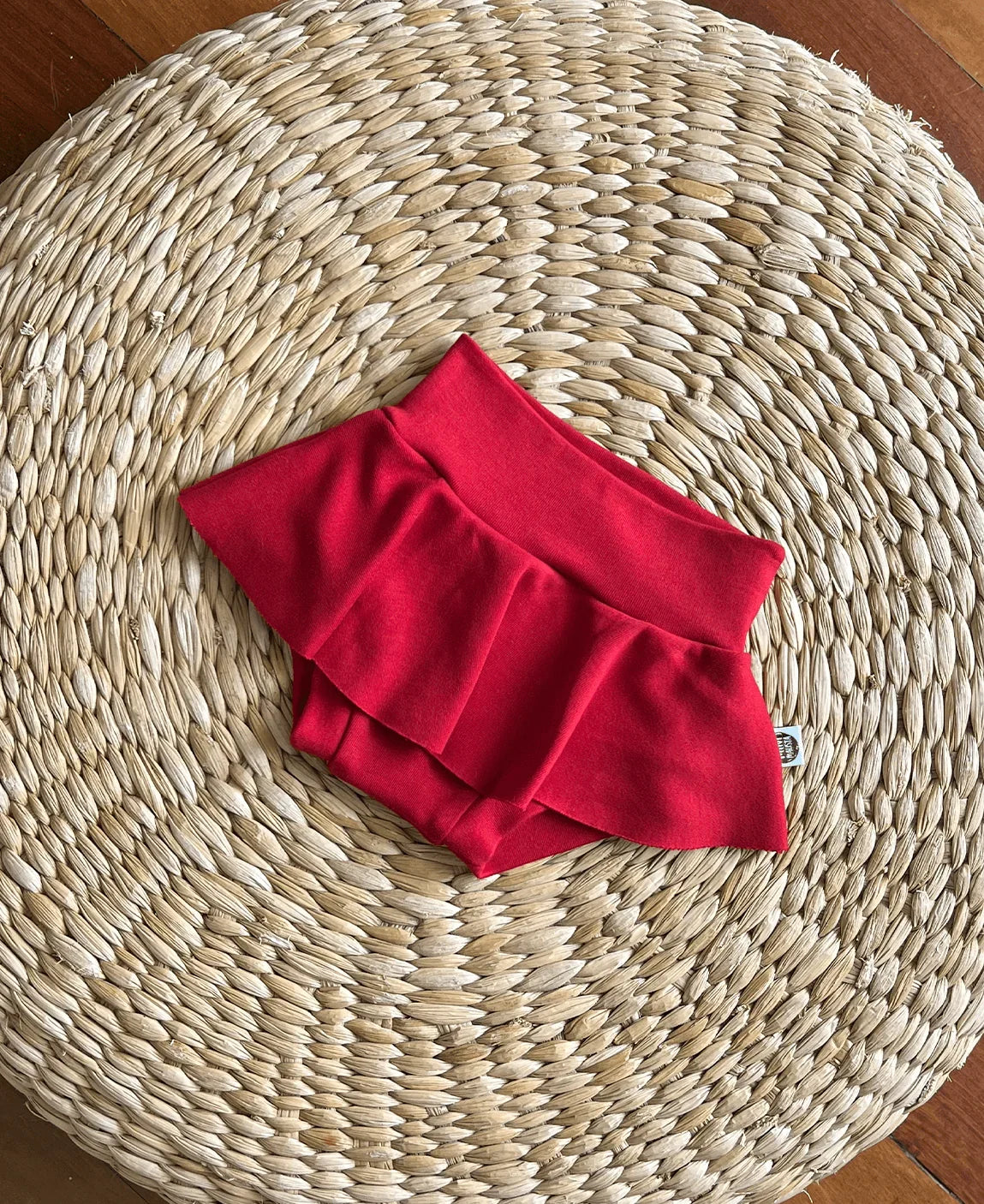 Saia Boomies Infantil Liso Real Red - MiniMalista Baby - 0, 0.3, b2b, black-friday, Calor, Christmas, com-desconto-mm10, Kids, Menina, Natal, tab-medidas-saia-boomies, Verão, Xmas -bebê-minimalista-estiloso