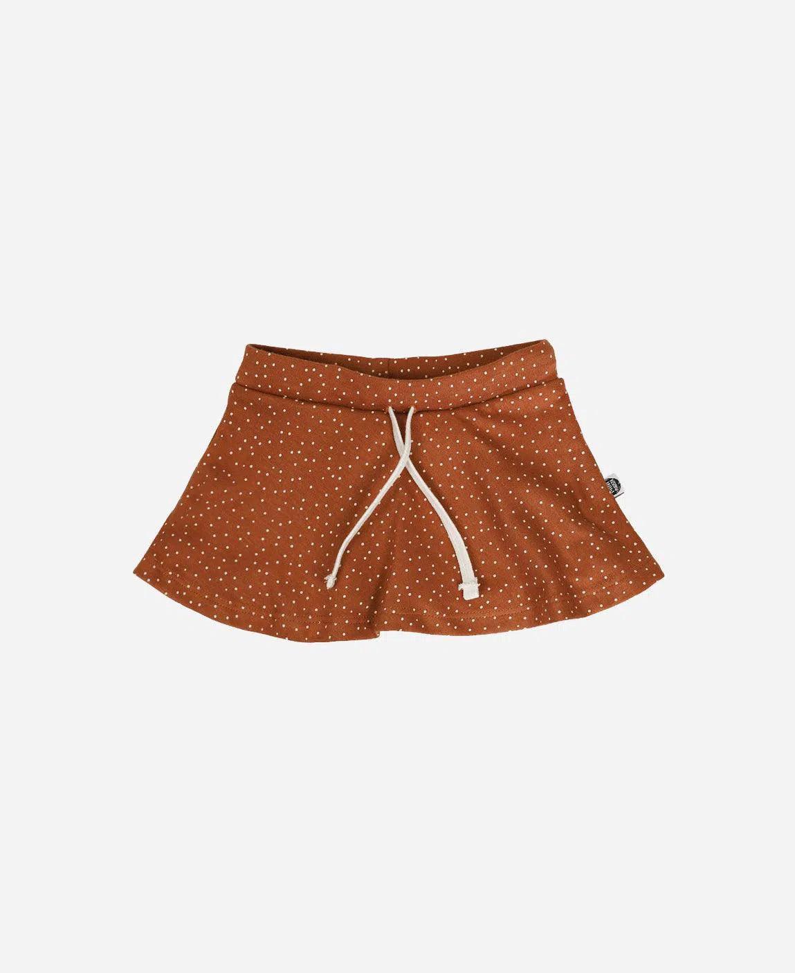 Saia-Shorts Infantil Minimalista | Bolinhas Outono - MiniMalista Baby - 0.3, 0.35, b2b, black-friday, Calor, com-desconto-mm10, Kids, Menina, tab-tam-short-saia, Verão -bebê-minimalista-estiloso