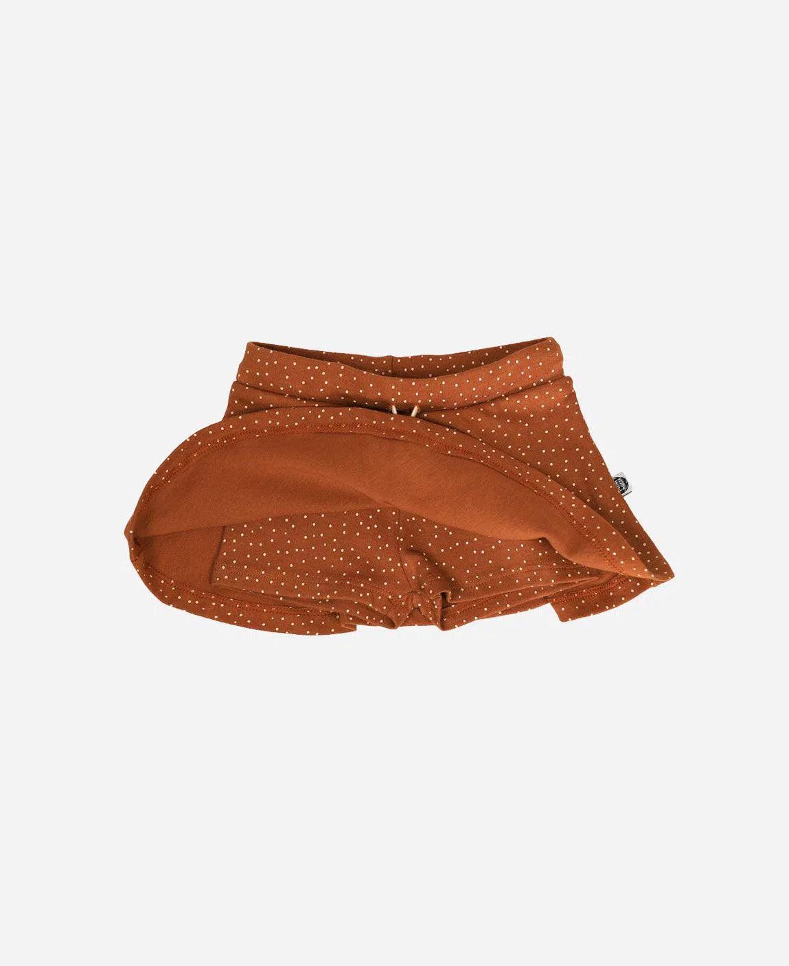 Saia-Shorts Infantil Minimalista | Bolinhas Outono - MiniMalista Baby - 0.3, 0.35, b2b, black-friday, Calor, com-desconto-mm10, Kids, Menina, tab-tam-short-saia, Verão -bebê-minimalista-estiloso