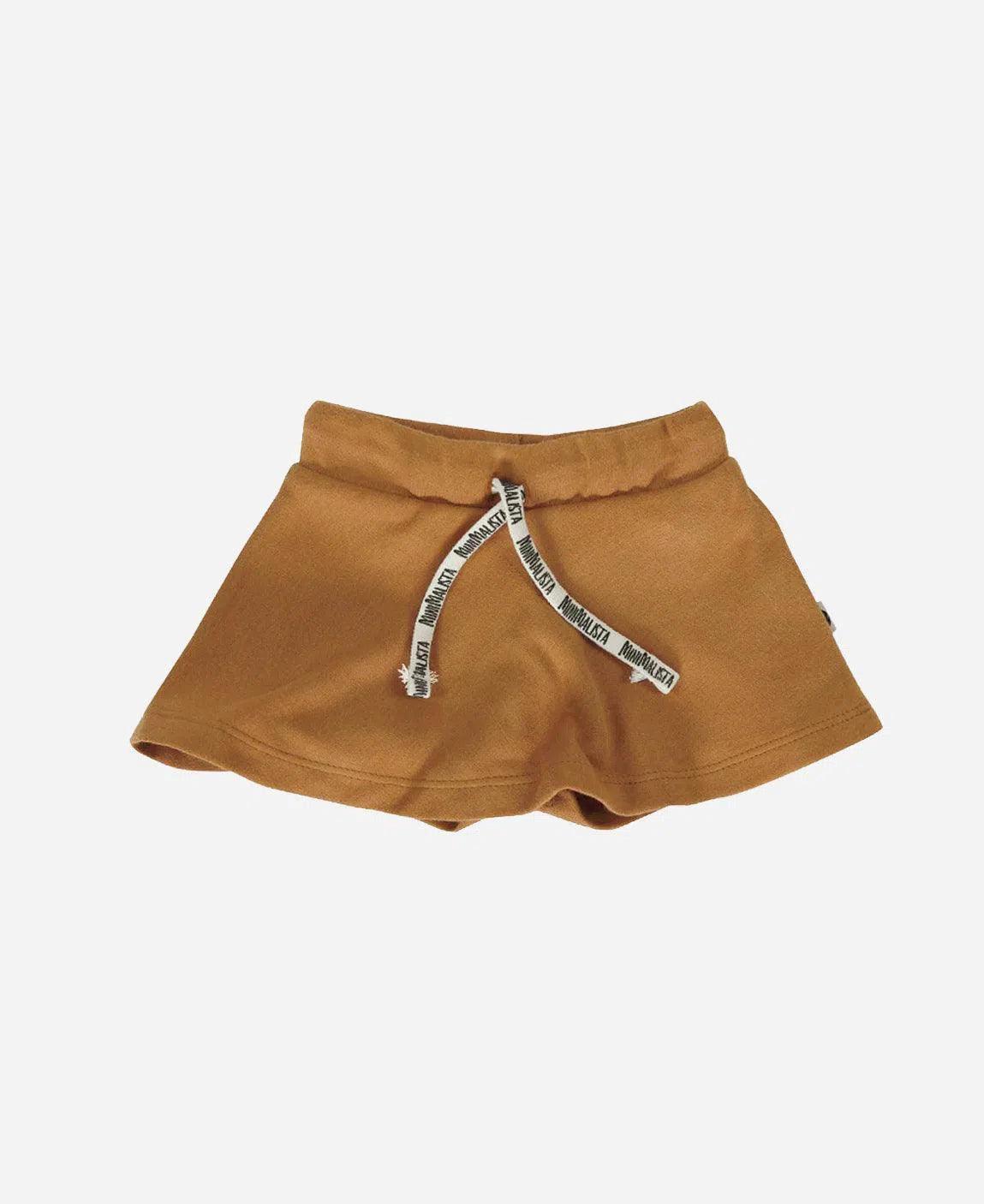 Saia-Shorts Infantil MiniMalista | Liso Goldie - MiniMalista Baby - 0.3, b2b, black-friday, Calor, com-desconto-mm10, Kids, Menina, tab-tam-short-saia, Verão -bebê-minimalista-estiloso
