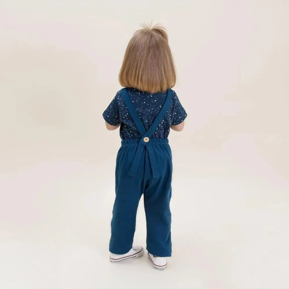 Salopette Infantil Unissex MiniMalista | Liso Azul Sky - MiniMalista Baby - 0.3, 0.45, b2b, black-friday, com-desconto-mm10, Meia Estação, Menino, SALE-FINAL, tab-tam-salopette -bebê-minimalista-estiloso