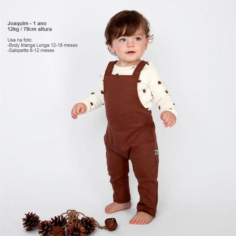 Salopette Infantil Unissex MiniMalista | Liso Oak - MiniMalista Baby - 0.3, b2b, black-friday, com-desconto-mm10, Meia Estação, Menino, tab-tam-salopette -bebê-minimalista-estiloso