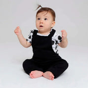 Salopette Infantil Unissex MiniMalista | Liso Preto - MiniMalista Baby - 0.2, 0.3, b2b, black-friday, com-desconto-mm10, Meia Estação, Menino, Neutro, tab-tam-salopette, Unissex -bebê-minimalista-estiloso