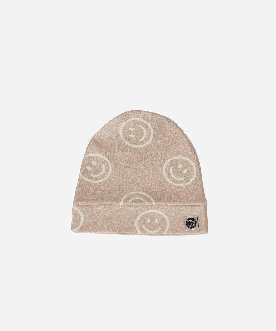 Touca de Bebê Unissex | Smiley - MiniMalista Baby - 0.3, b2b, Baby, black-friday, com-desconto-mm10, Meia Estação, Menino, Neutro, tab-tam-touca-bebe, Unissex -bebê-minimalista-estiloso