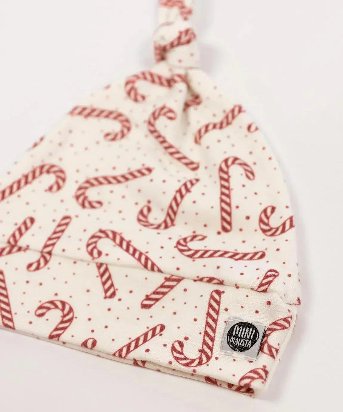 Touca Nó Recém-Nascido Unissex | Candy Cane - MiniMalista Baby - 0, b2b, Baby, Christmas, com-desconto-mm10, Meia Estação, Menina, natal, Neutro, tab-tam-touca-nó, Unissex, Xmas -bebê-minimalista-estiloso
