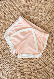 Track Shorts Infantil Unissex MiniMalista | Liso Peachy - MiniMalista Baby - 0.3, b2b, black-friday, Calor, Menina, tab-tam-track-shorts, Verão -bebê-minimalista-estiloso