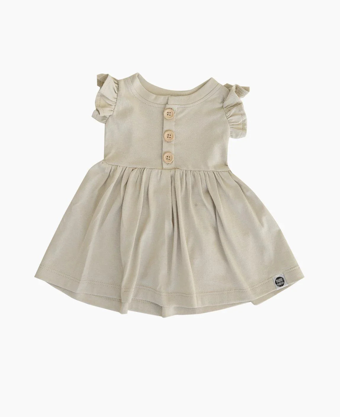 Vestido de Verão Infantil Babado | Liso Stone - MiniMalista Baby - 0.3, b2b, black-friday, Calor, com-desconto-mm10, Kids, Menina, tab-tam-vestido-babado, tab-tam-vestido-manga-curta, Verão -bebê-minimalista-estiloso