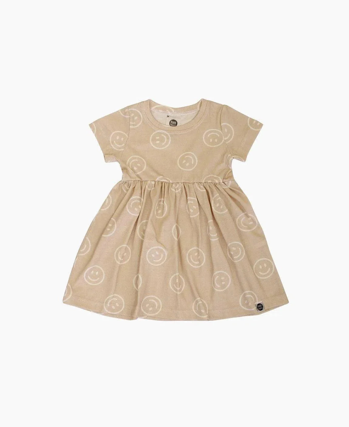 Vestido de Verão Infantil | Smiley - MiniMalista Baby - 0.3, b2b, black-friday, Calor, com-desconto-mm10, Kids, Menina, tab-tam-vestido-manga-curta, Verão -bebê-minimalista-estiloso