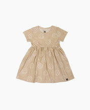 Vestido de Verão Infantil | Smiley - MiniMalista Baby - 0.3, b2b, black-friday, Calor, com-desconto-mm10, Kids, Menina, tab-tam-vestido-manga-curta, Verão -bebê-minimalista-estiloso