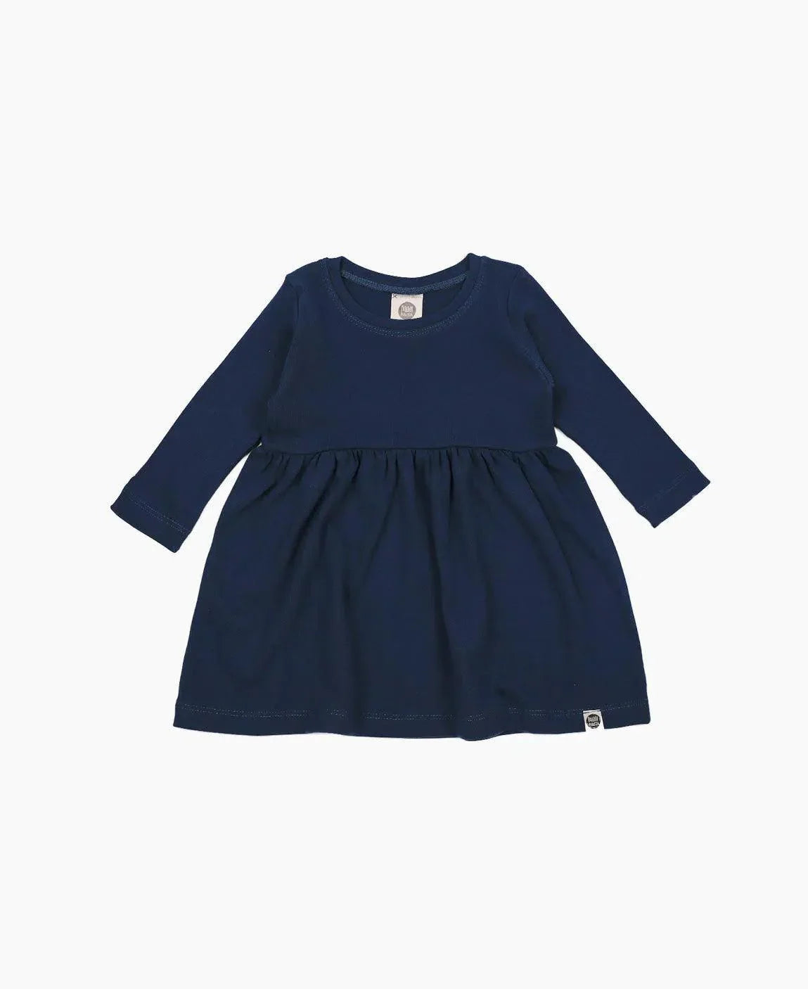 Vestido Infantil Manga Longa MiniMalista | Liso Azul Sky - MiniMalista Baby - 0.3, 0.45, b2b, black-friday, com-desconto-mm10, Frio, Kids, Menina, SALE-FINAL, tab-tam-vestido-manga-longa -bebê-minimalista-estiloso