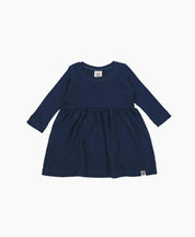 Vestido Infantil Manga Longa MiniMalista | Liso Azul Sky - MiniMalista Baby - 0.3, 0.45, b2b, black-friday, com-desconto-mm10, Frio, Kids, Menina, SALE-FINAL, tab-tam-vestido-manga-longa -bebê-minimalista-estiloso
