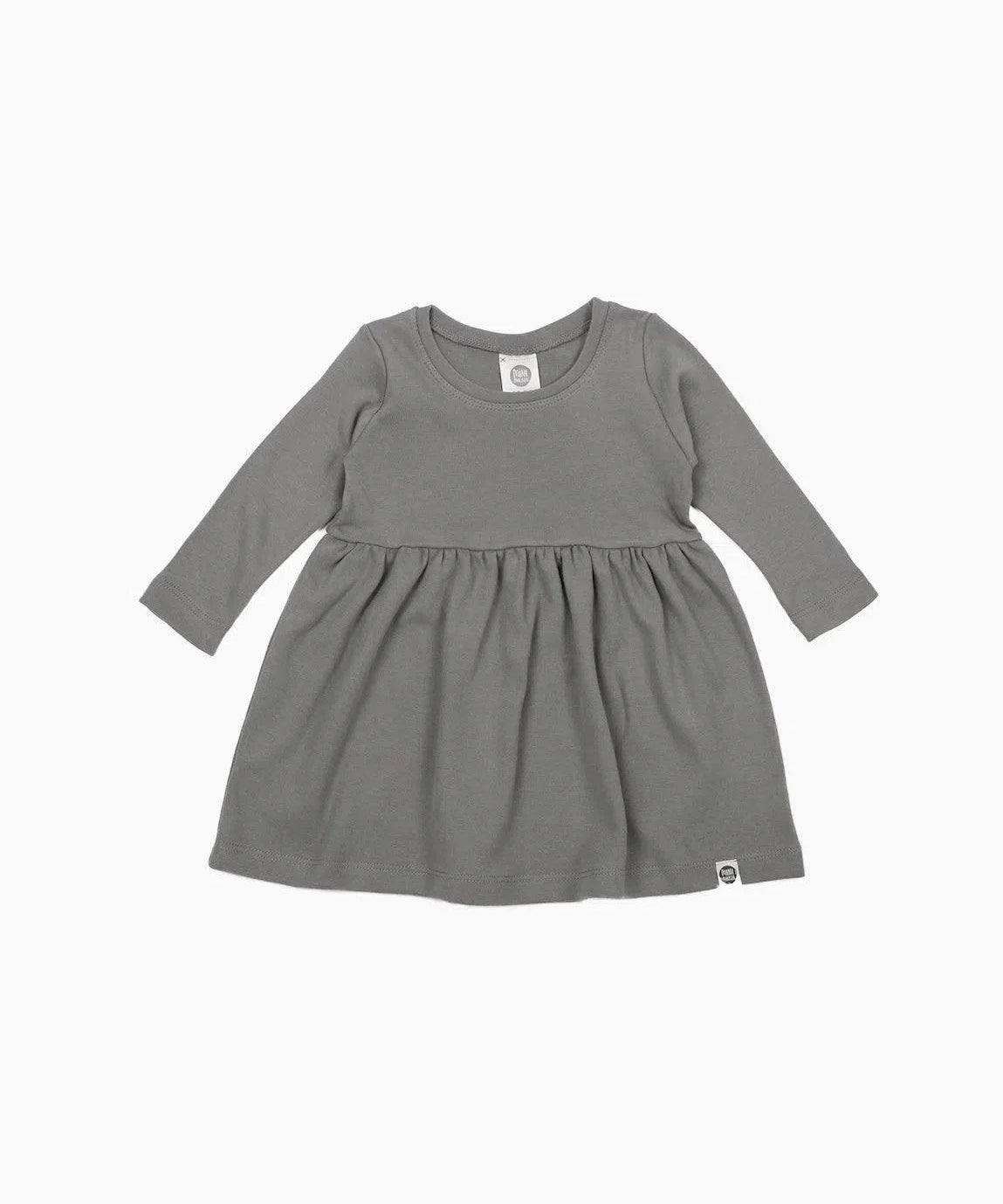 Vestido Infantil Manga Longa MiniMalista | Liso Grafitti - MiniMalista Baby - 0.3, 0.4, b2b, black-friday, com-desconto-mm10, Frio, Kids, Menina, SALE-FINAL, tab-tam-vestido-manga-longa, Winter Sale 40% -bebê-minimalista-estiloso
