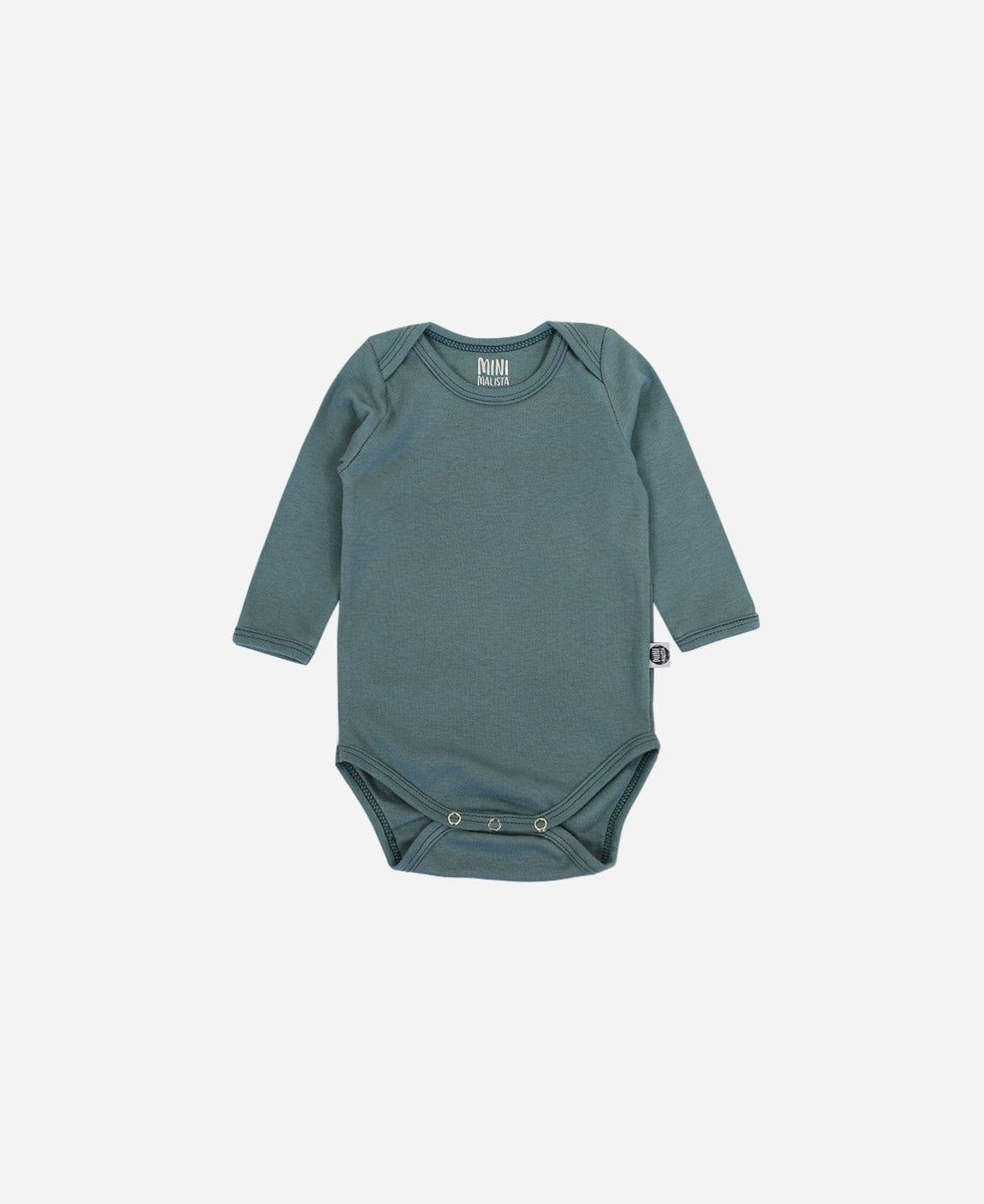 Body de Bebê Manga Longa Unissex MiniMalista | Liso Goblin Blue - MiniMalista Baby - 0.3, b2b, Baby, black-friday, com-desconto-mm10, Frio, Menino, new, tab-tam-body-manga-longa, Winter Sale 30% -bebê-minimalista-estiloso