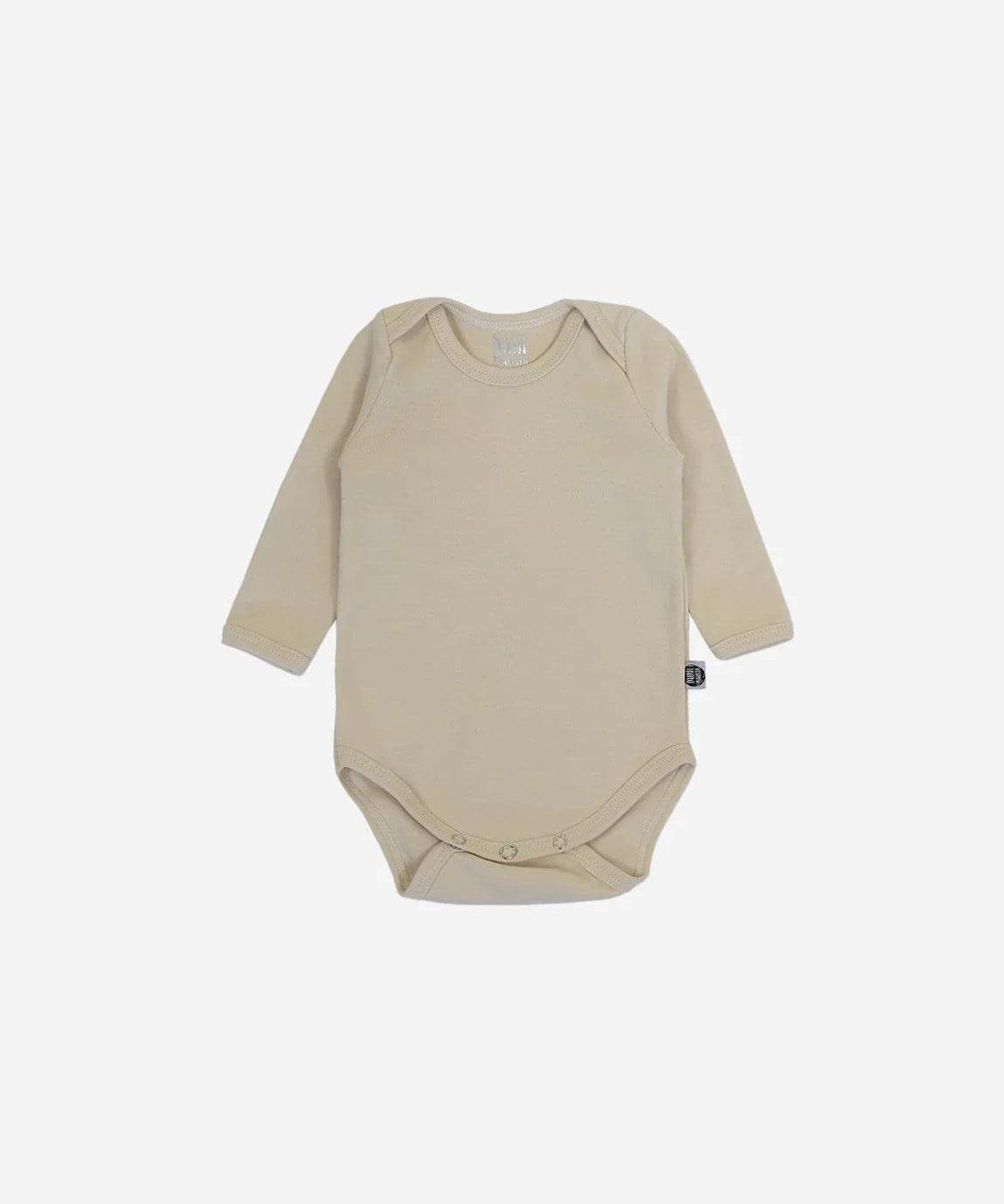 Body de Bebê Manga Longa Unissex MiniMalista | Liso Sand - MiniMalista Baby - 0.3, b2b, Baby, black-friday, com-desconto-mm10, Frio, Menina, Neutro, tab-tam-body-manga-longa, Unissex -bebê-minimalista-estiloso
