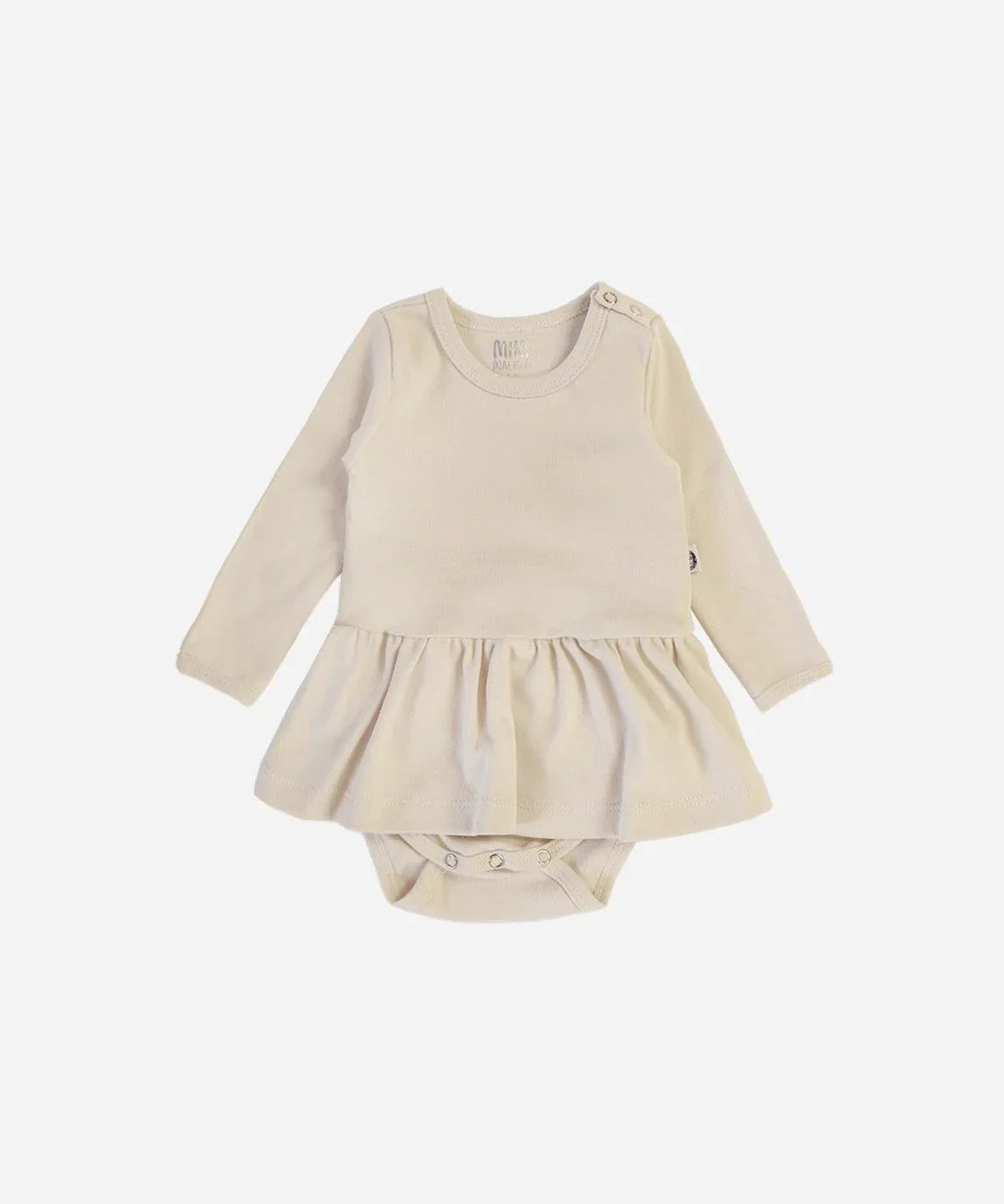 Body-Vestido de Bebê Manga Longa MiniMalista | Liso Sand - MiniMalista Baby - 0.3, b2b, Baby, black-friday, com-desconto-mm10, Frio, Menina, tab-tam-body-vestido -bebê-minimalista-estiloso