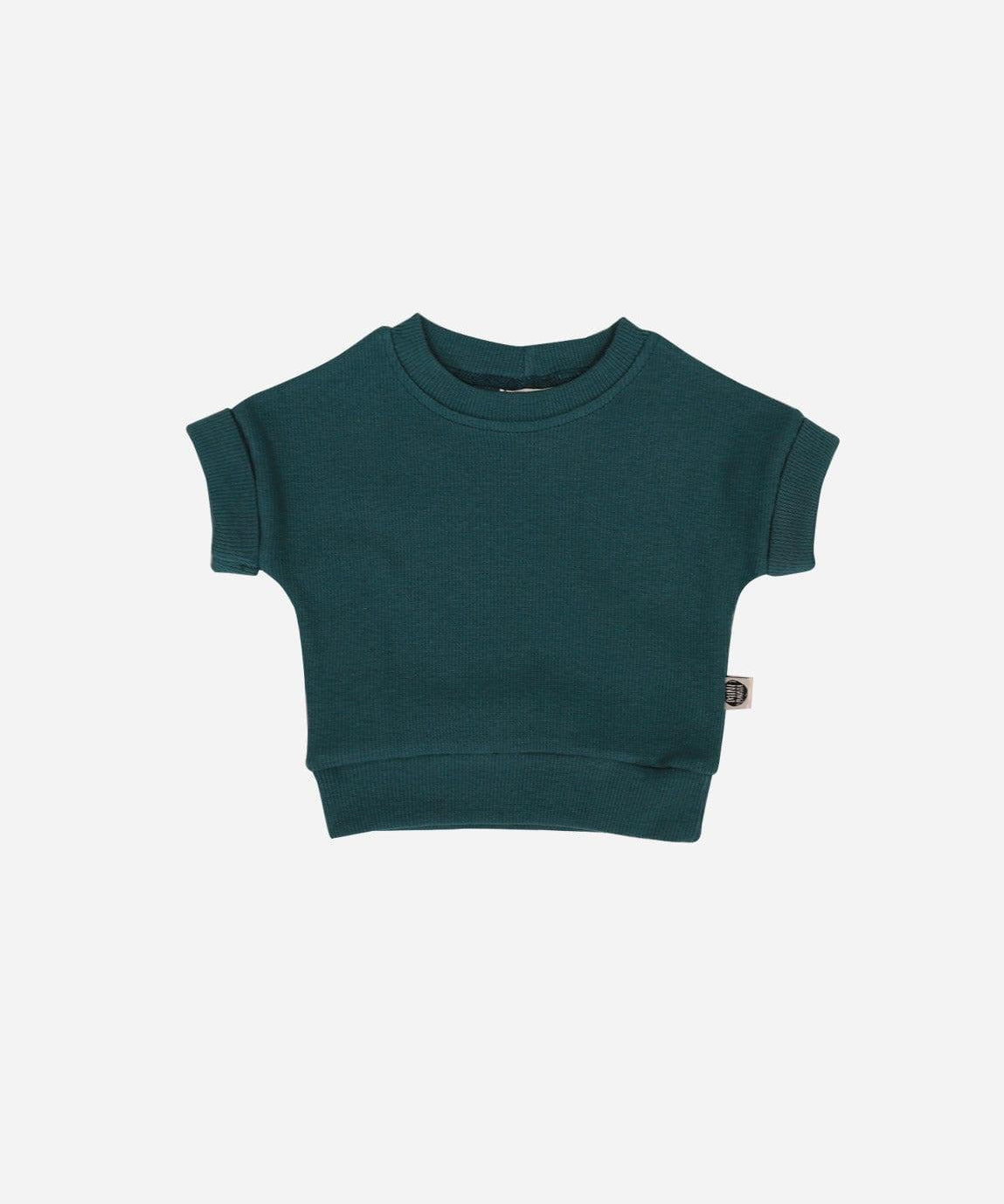 Camiseta Infantil Dolman Canelado Unissex MiniMalista | Liso Deep Green - MiniMalista Baby - 0.3, 0.35, b2b, black-friday, Calor, Christmas, com-desconto-mm10, Meia Estação, Menino, natal, tab-tam-dolman-tee, Verão, Xmas -bebê-minimalista-estiloso