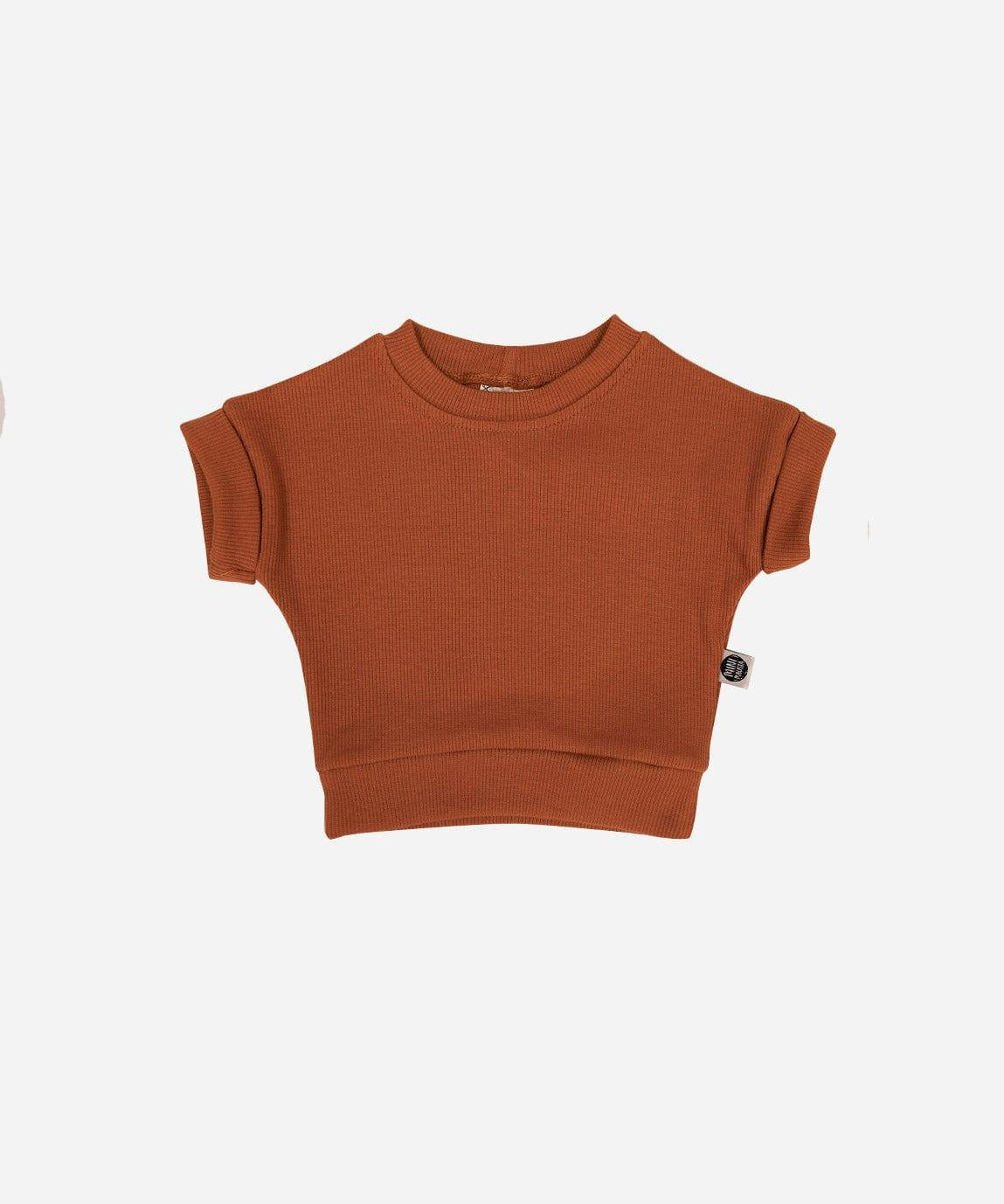 Camiseta Infantil Dolman Canelado Unissex MiniMalista | Liso Ginger - MiniMalista Baby - 0.3, 0.35, b2b, black-friday, Calor, com-desconto-mm10, Meia Estação, Menina, Neutro, tab-tam-dolman-tee, Unissex, Verão -bebê-minimalista-estiloso