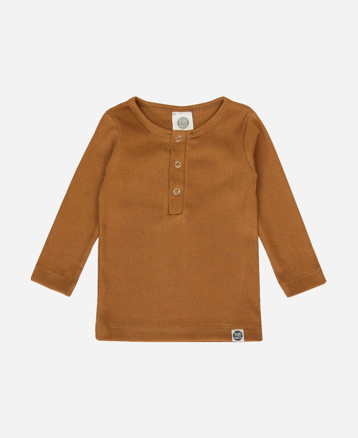 Camiseta Infantil Unissex Manga Longa Canelado Botões MiniMalista Liso Goldie - MiniMalista Baby - b2b, com-desconto-mm10, Frio, Kids, Menino, Neutro, Unissex, Winter Sale 20%, Winter Sale 40% -bebê-minimalista-estiloso