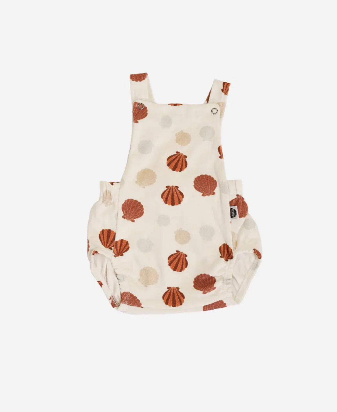 Jardineira de Bebê Unissex | Seashell - MiniMalista Baby - 0.3, b2b, Baby, black-friday, Calor, com-desconto-mm10, Menina, Neutro, tab-tam-jardineiras, Unissex, Verão -bebê-minimalista-estiloso