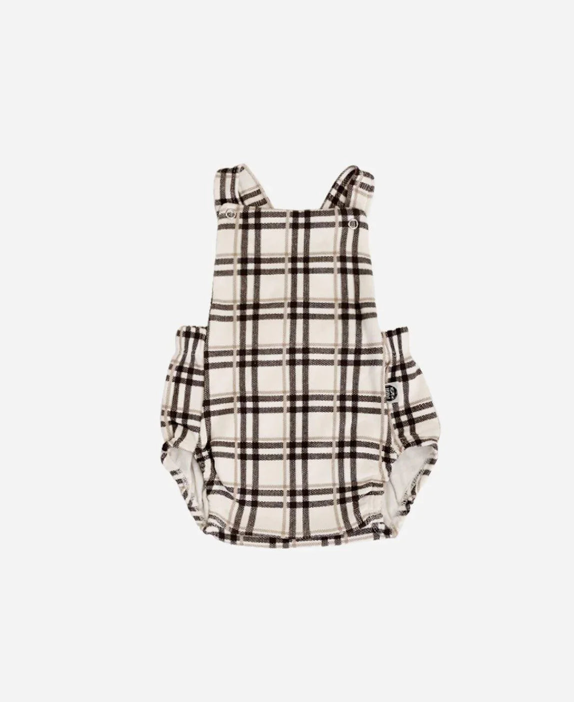 Jardineira de Bebê Unissex | Xadrez Plaid - MiniMalista Baby - 0.25, 0.3, b2b, Baby, black-friday, Calor, com-desconto-mm10, Menino, Neutro, tab-tam-jardineiras, Unissex, Verão -bebê-minimalista-estiloso