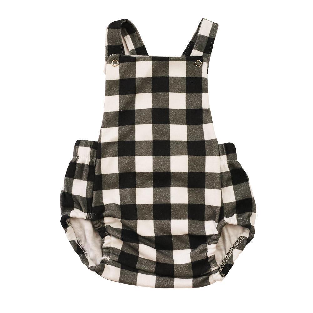 Jardineira de Bebê Unissex Vichy Preto - MiniMalista Baby - 0.3, b2b, Baby, black-friday, Calor, Menino, Neutro, outlet, SALE-FINAL, tab-tam-jardineiras, Unissex, Verão -bebê-minimalista-estiloso