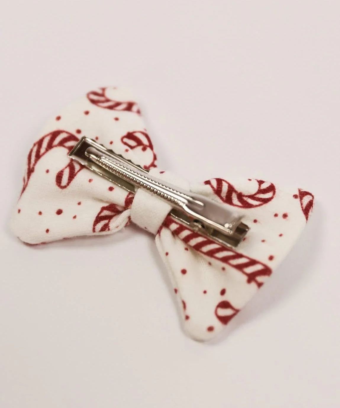 Laço de Cabelo com Clip | Candy Cane - MiniMalista Baby - 0, b2b, Baby, Christmas, com-desconto-mm10, Meia Estação, Menina, natal, Xmas -bebê-minimalista-estiloso
