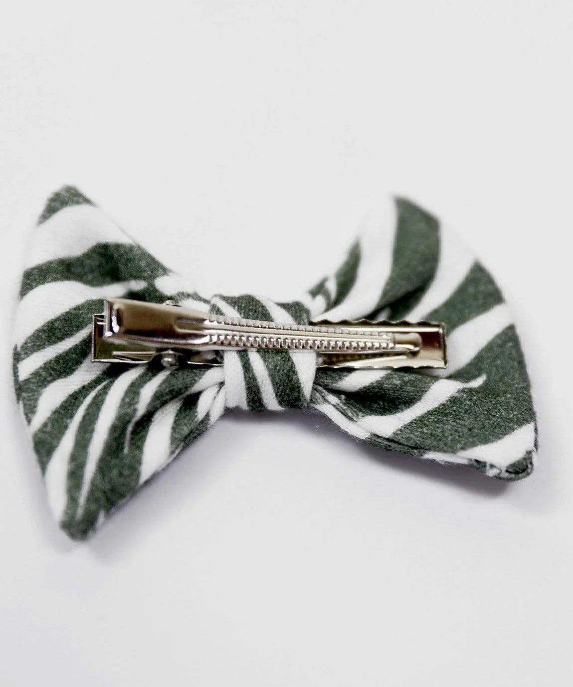 Laço de Cabelo com Clip | Zebra - MiniMalista Baby - 0.3, 0.45, b2b, Baby, black-friday, com-desconto-mm10, laço-clip, Meia Estação, Menina -bebê-minimalista-estiloso