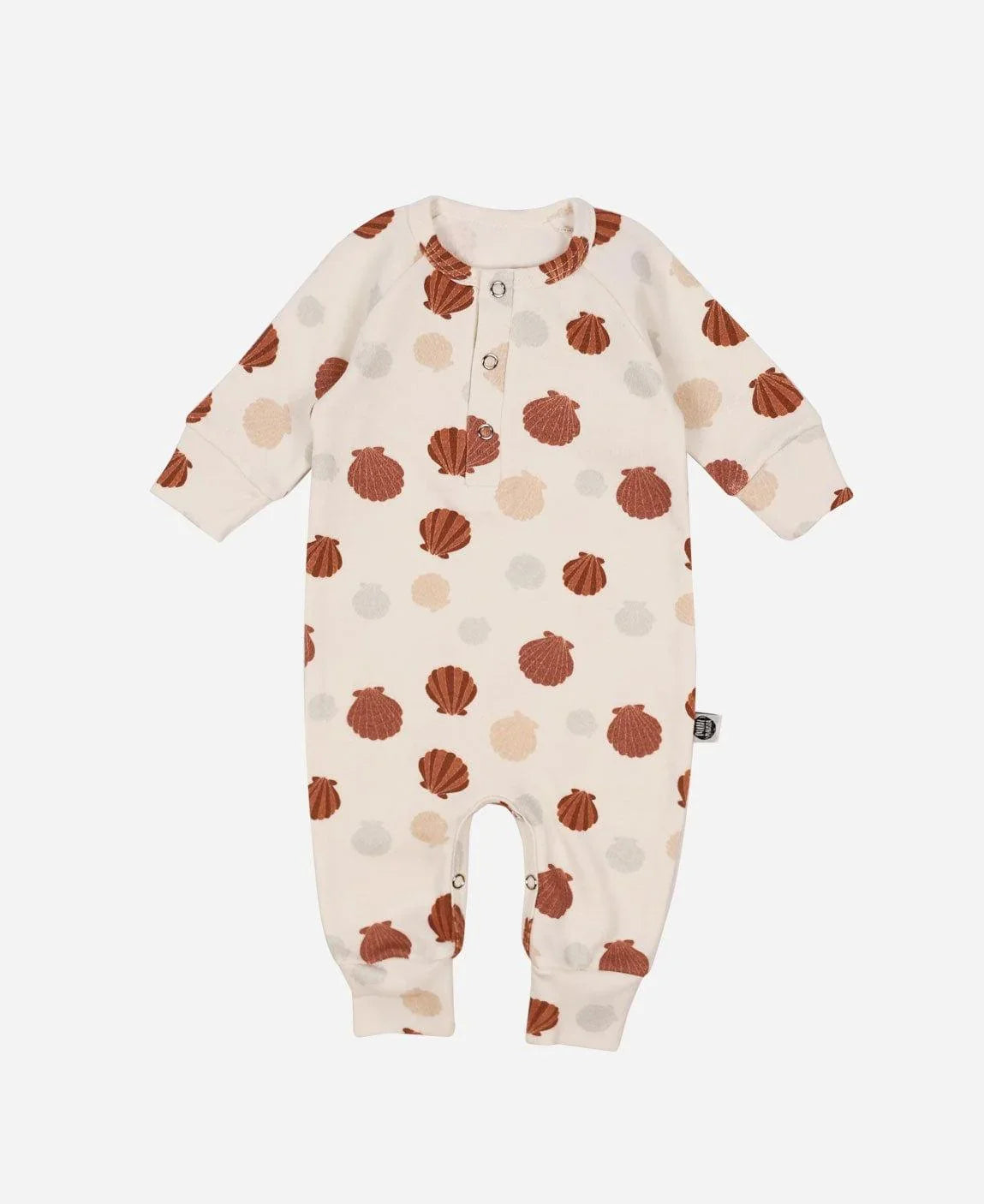 Macacão de Bebê Raglan Botões Unissex | Seashell - MiniMalista Baby - 0.3, 2macacoespor199, b2b, Baby, black-friday, com-desconto-mm10, Meia Estação, Menina, Neutro, tab-tam-mac-botões, Unissex -bebê-minimalista-estiloso