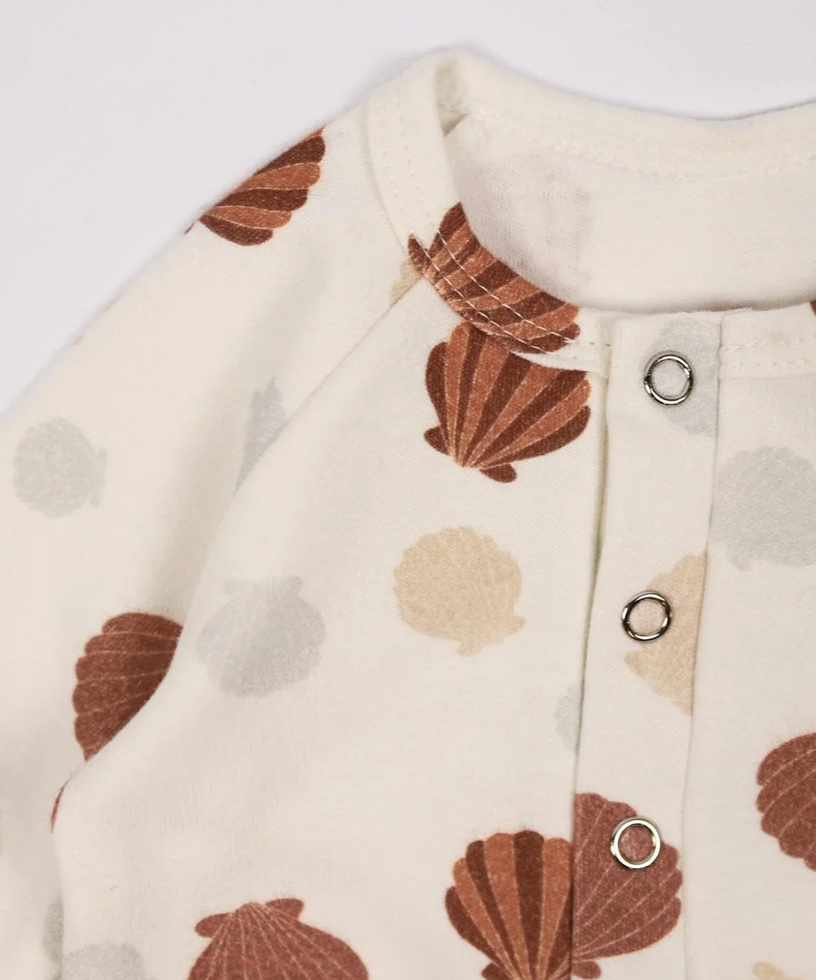 Macacão de Bebê Raglan Botões Unissex | Seashell - MiniMalista Baby - 0.3, 2macacoespor199, b2b, Baby, black-friday, com-desconto-mm10, Meia Estação, Menina, Neutro, tab-tam-mac-botões, Unissex -bebê-minimalista-estiloso