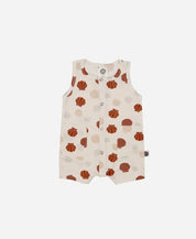 Macaquinho de Verão Botões Regata Unissex | Seashell - MiniMalista Baby - 0.3, b2b, Baby, black-friday, Calor, com-desconto-mm10, Kids, Menina, Menino, Neutro, tab-tam-macaquinho-tank-romper, Unissex, Verão -bebê-minimalista-estiloso