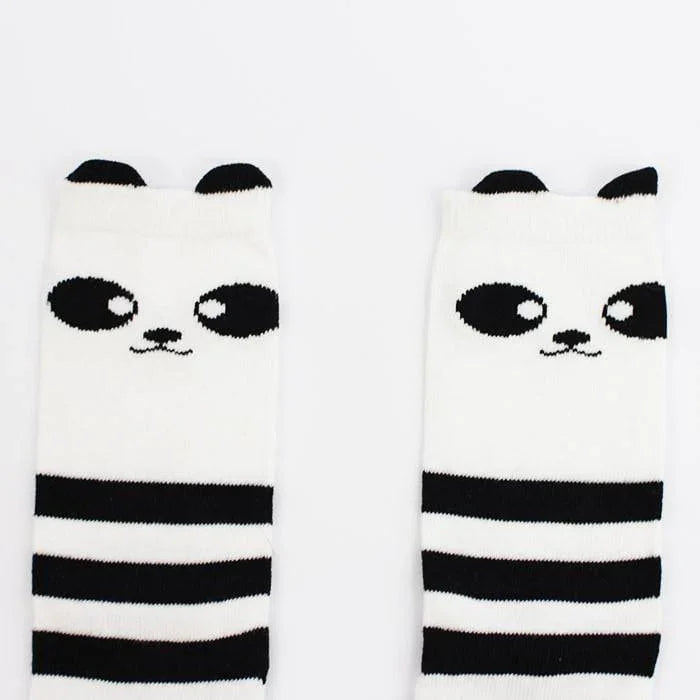 Meia Alta Infantil 3/4 Panda Japan Preto e Branco - MiniMalista Baby - 0.3, 0.5, black-friday, com-desconto-mm10, Meia Estação, Menino, Neutro, Unissex -bebê-minimalista-estiloso