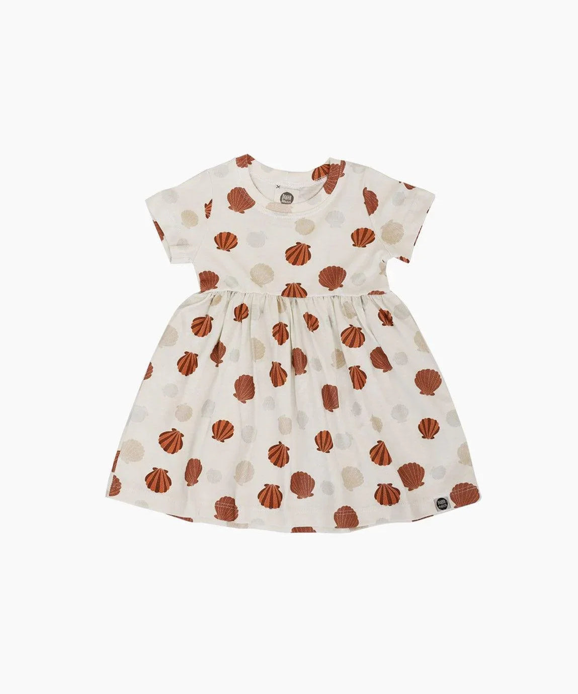 Vestido de Verão Infantil | Seashell - MiniMalista Baby - 0.3, b2b, black-friday, Calor, com-desconto-mm10, Kids, Menina, tab-tam-vestido-manga-curta, Verão -bebê-minimalista-estiloso