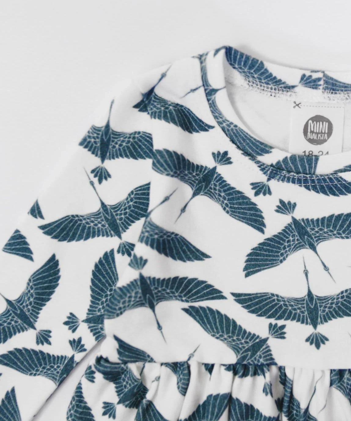 Vestido Infantil Manga Longa | Blue Flock - MiniMalista Baby - 0.3, b2b, black-friday, com-desconto-mm10, Frio, Kids, Menina, tab-tam-vestido-manga-longa -bebê-minimalista-estiloso