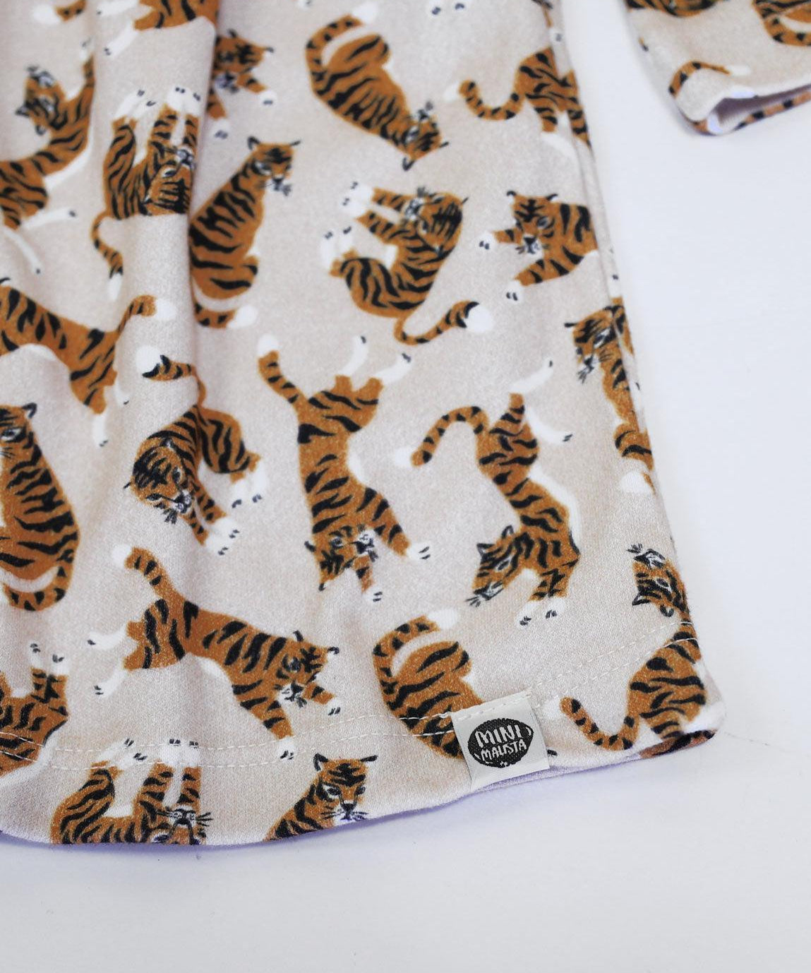 Vestido Infantil Manga Longa | Tiger - MiniMalista Baby - 0.3, 0.35, b2b, black-friday, com-desconto-mm10, Frio, Kids, Menina, tab-tam-vestido-manga-longa -bebê-minimalista-estiloso