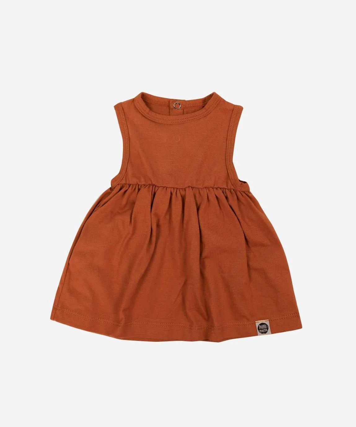 Vestido Regata Malha Infantil MiniMalista | Liso Ginger - MiniMalista Baby - 0.3, 0.35, b2b, black-friday, Calor, com-desconto-mm10, Kids, Menina, tab-tam-vestido-regata, Verão -bebê-minimalista-estiloso
