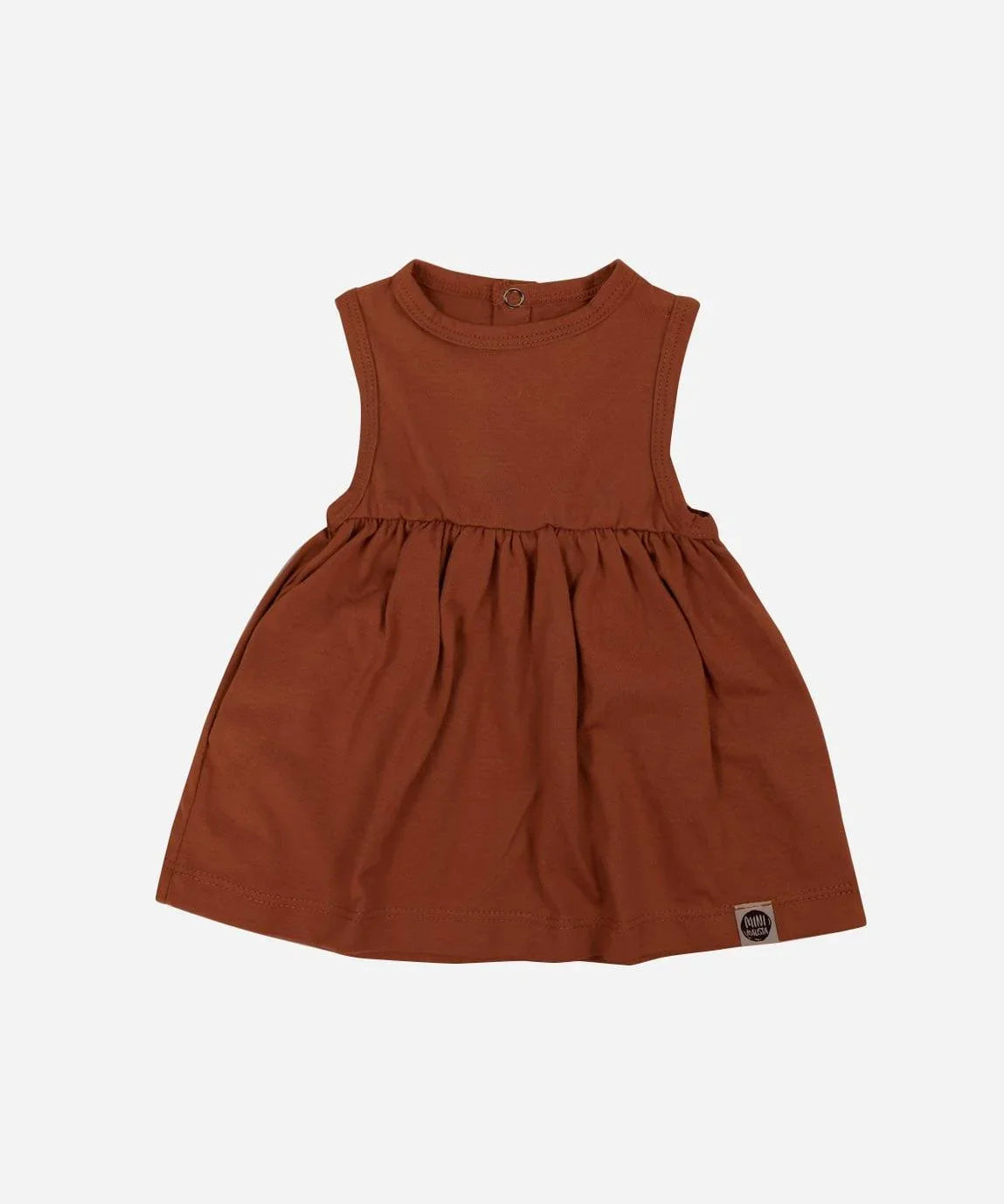 Vestido Regata Malha Infantil MiniMalista | Liso Oak - MiniMalista Baby - 0.3, b2b, black-friday, Calor, com-desconto-mm10, Kids, Menina, tab-tam-vestido-regata, Verão -bebê-minimalista-estiloso